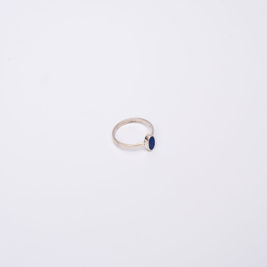 Lapis Lazuli Oval Silver Ring