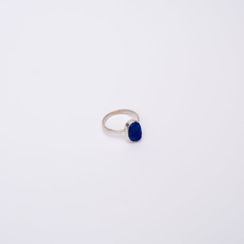 Lapis Lazuli Oval Silver Ring