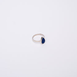 Lapis Lazuli Tear Drop Silver Ring