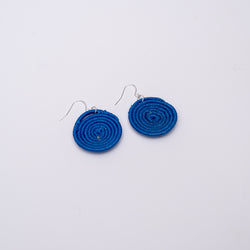 Royal Blue Burundi Peace Woven Earrings