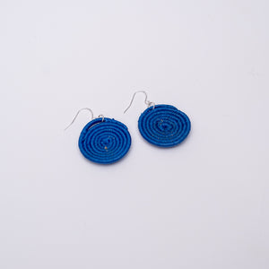Royal Blue Burundi Peace Woven Earrings