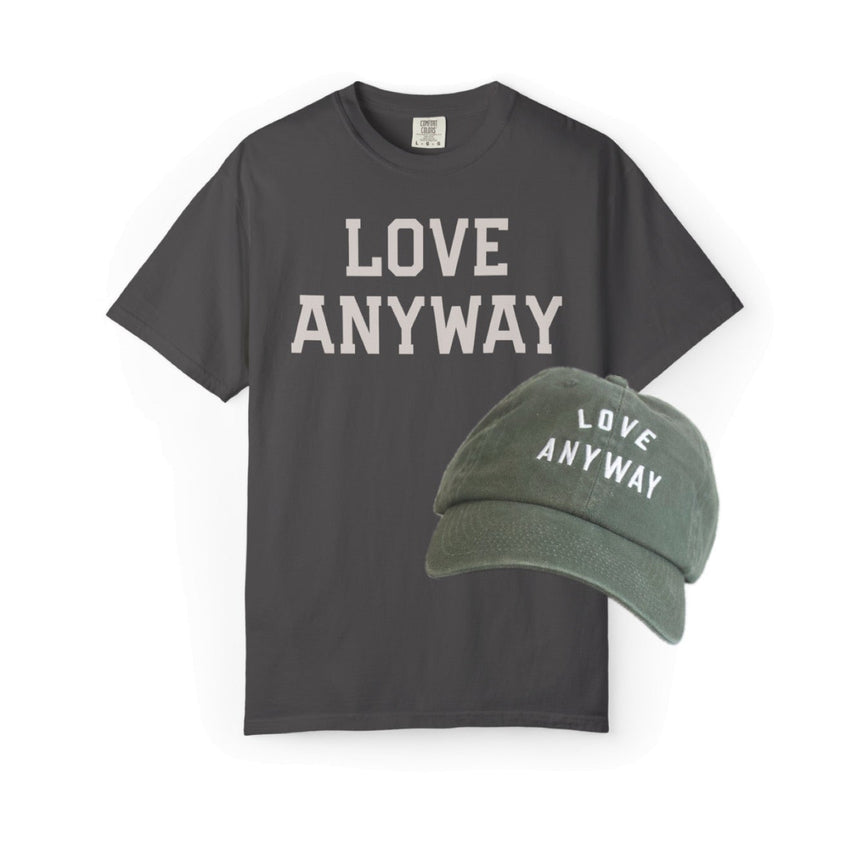 "Love Anyway" Emerald Hat & Heavyweight Shirt Bundle