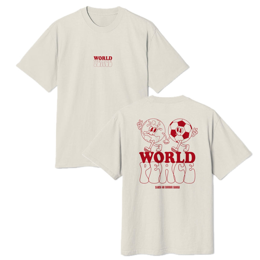 World Peace & Football Unisex Heavy Faded Tee