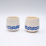 Blue Sea Ceramic Tumblers