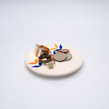 Blue Sea & Apricot Ceramic Trinket Tray
