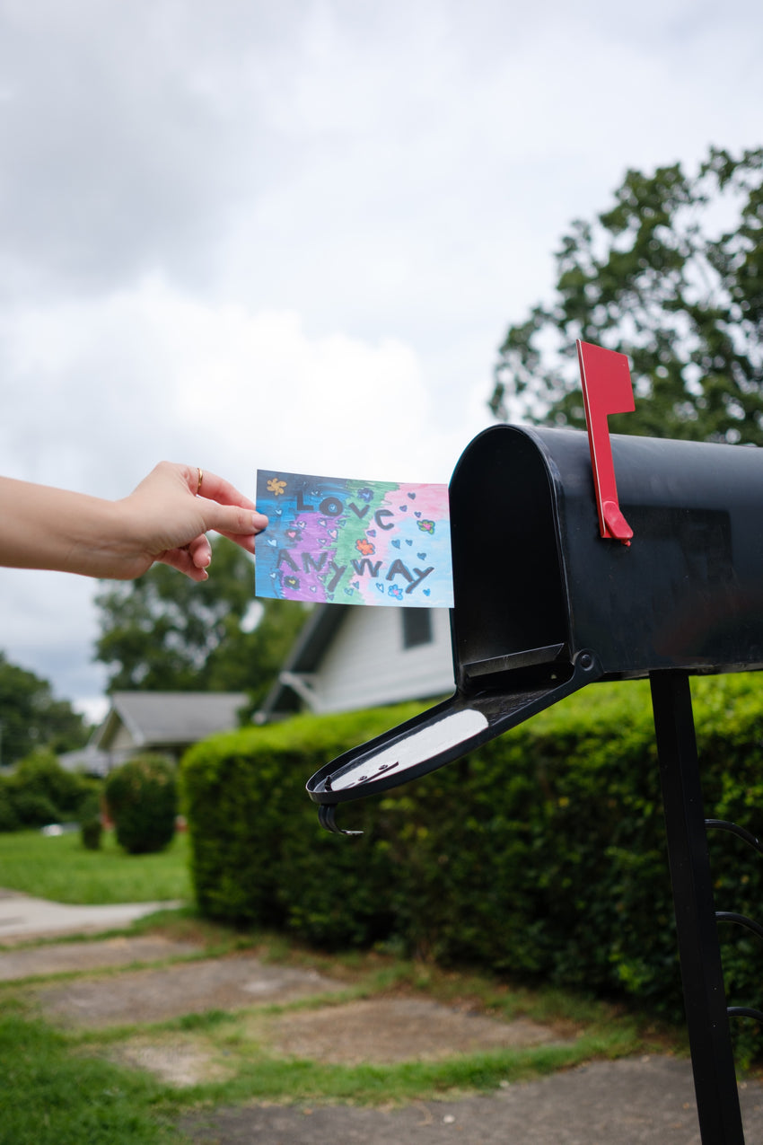 Love Anyway Peace Postcard Mail Club