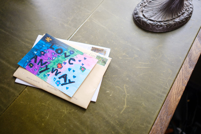 Love Anyway Peace Postcard Mail Club