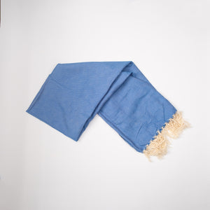 Blue Kikoy Scarf Shawl