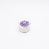 Lavender Flower Glass Jar Candle