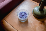 Lavender Flower Glass Jar Candle