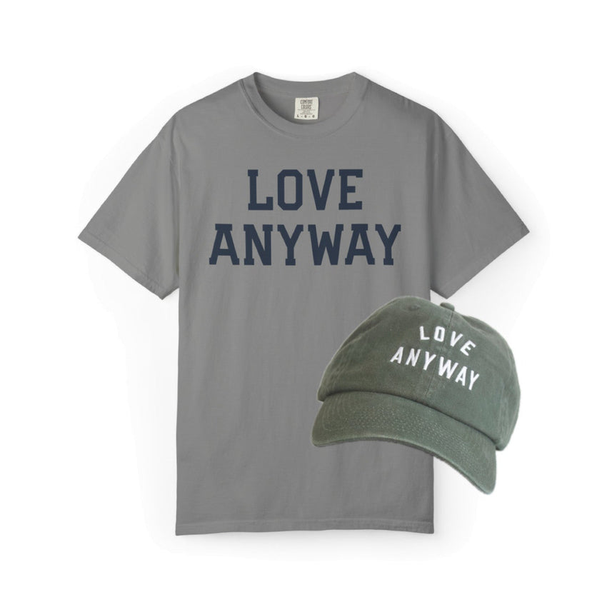 "Love Anyway" Emerald Hat & Heavyweight Shirt Bundle