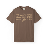 "Peace" Multi-Language Unisex Heavyweight Crewneck T-Shirt