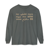 "Peace" Multi-Language Unisex Heavyweight Long-Sleeve T-Shirt