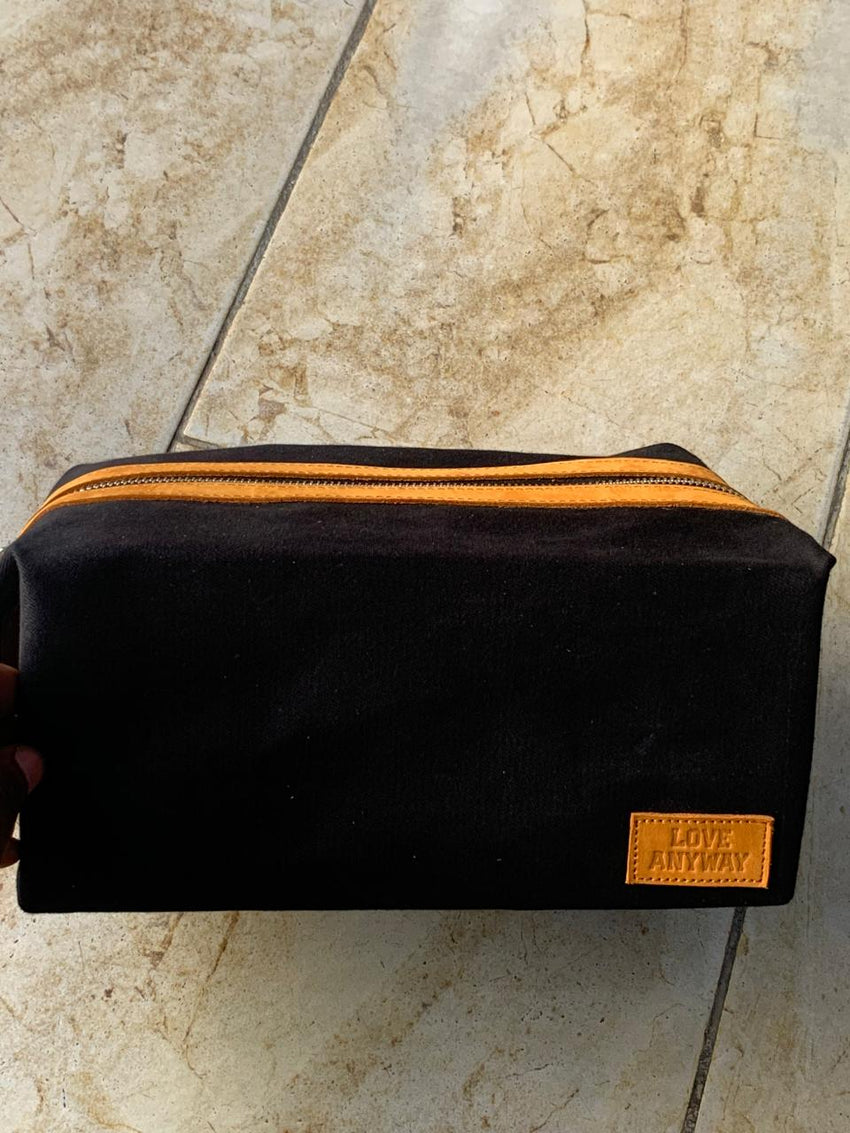 "Love Anyway" Black Dope Kit Wash Bag