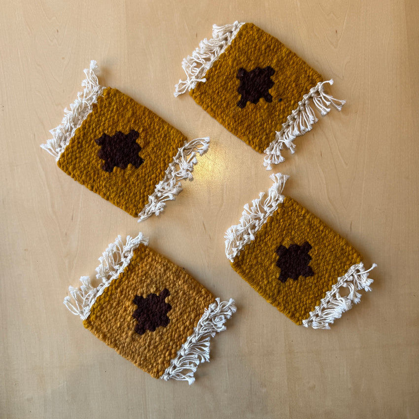 Hand-Woven Mini Coaster Set of Four