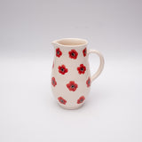 Red Poppy Ceramic Table Pitcher