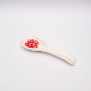 Red Poppy Spoon Rest