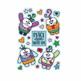 Kid Coloring Peace Postcard Mail Club