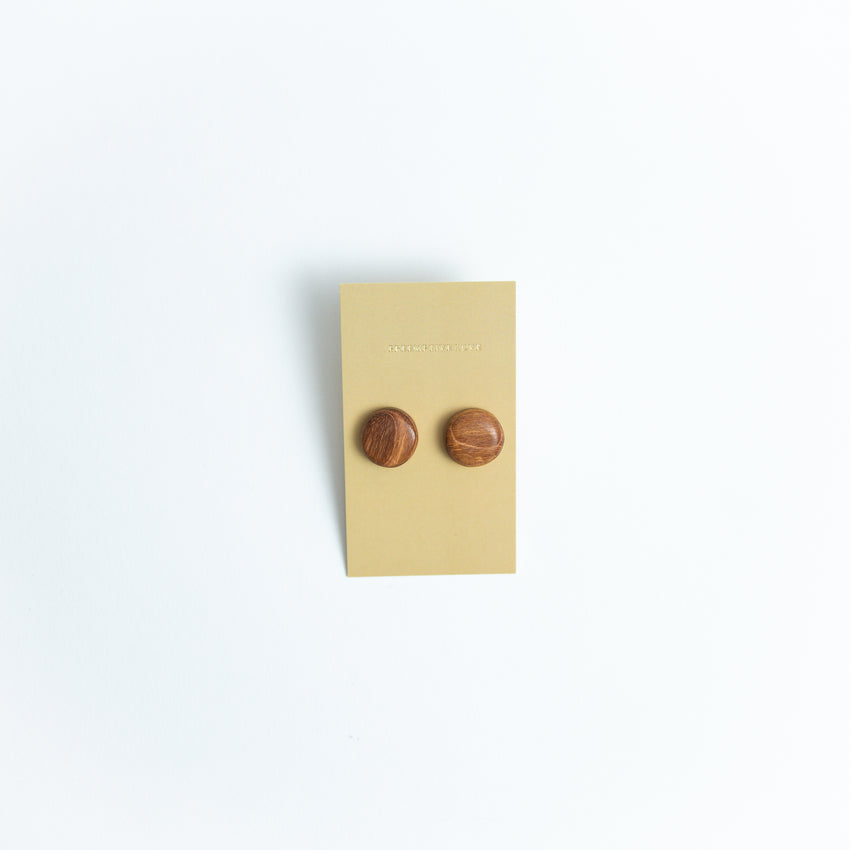 Wood Stud Earrings