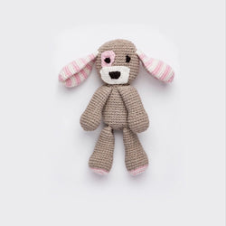 Hand-Stitched Pink Puppy Doll